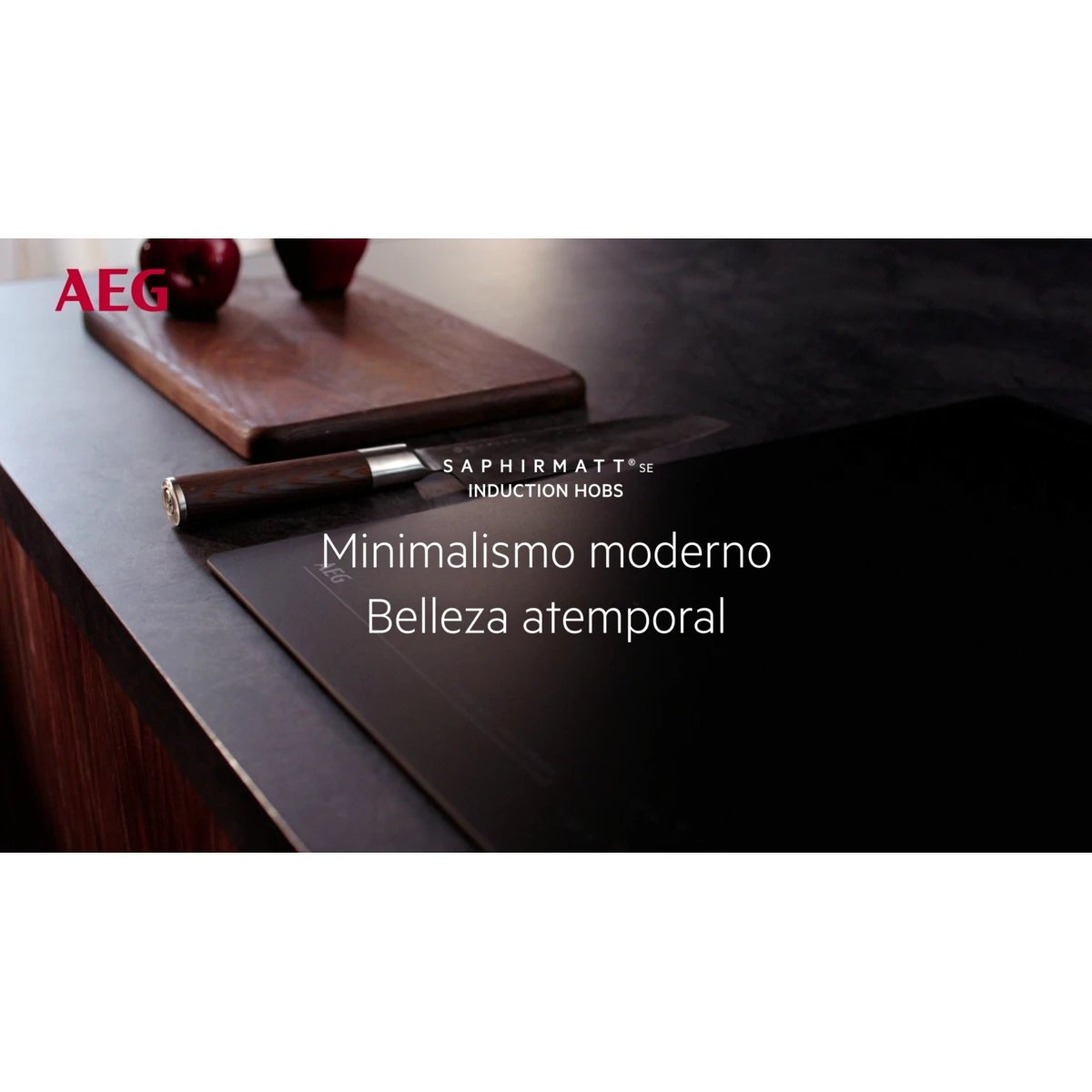 Placa de Inducción 60cm AEG TN63IV00CT  | 3 Zonas, Negro