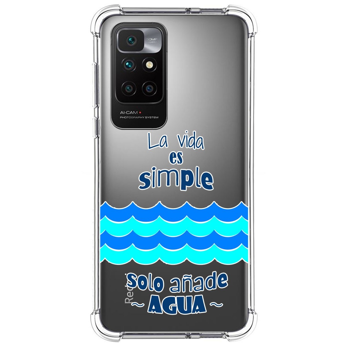 Funda Silicona Antigolpes para Xiaomi Redmi 10 (2021/2022) diseño Agua Dibujos