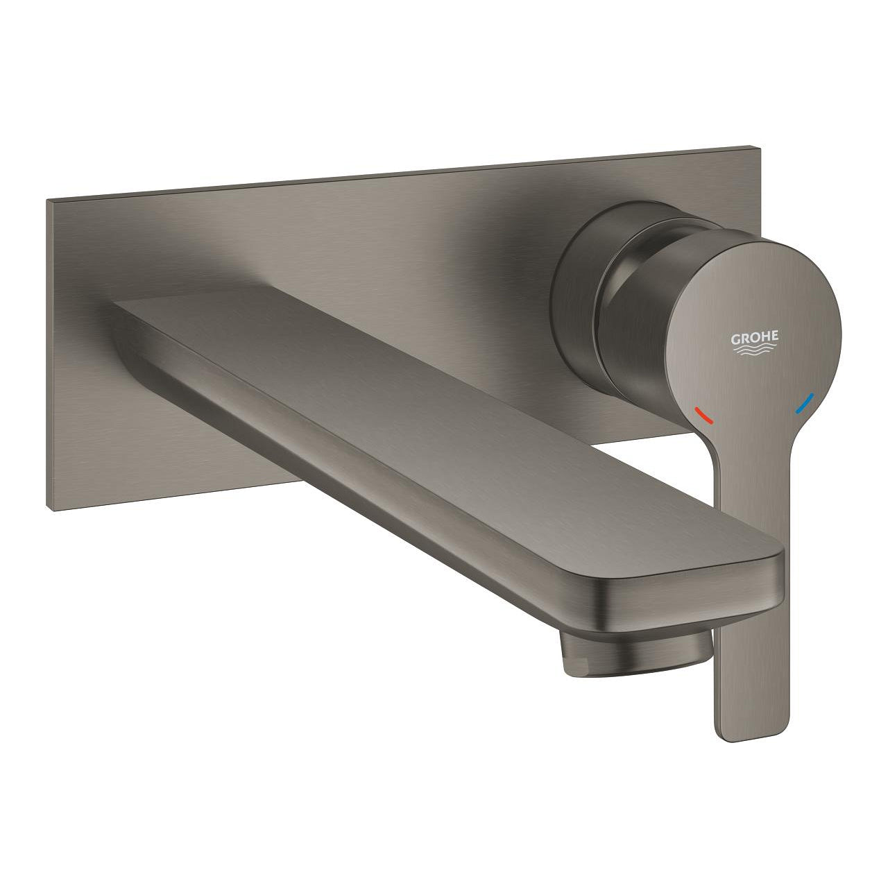 GROHE 23 444 AL1 Lineare Monomando de lavabo mural 1/2" Tamaño L Brushed hard graphite (Grafito cepillado) - ref: 23 444 AL1
