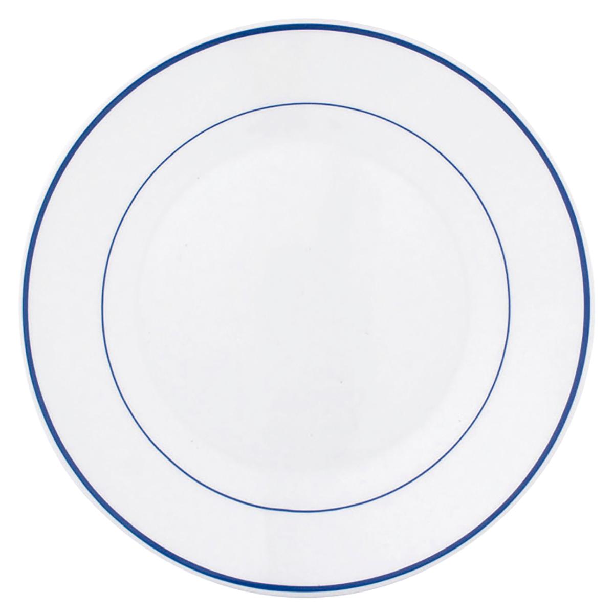 Arcoroc Set 6 Platos Postre Opal Rest. F/Azul 19,5CM Francia