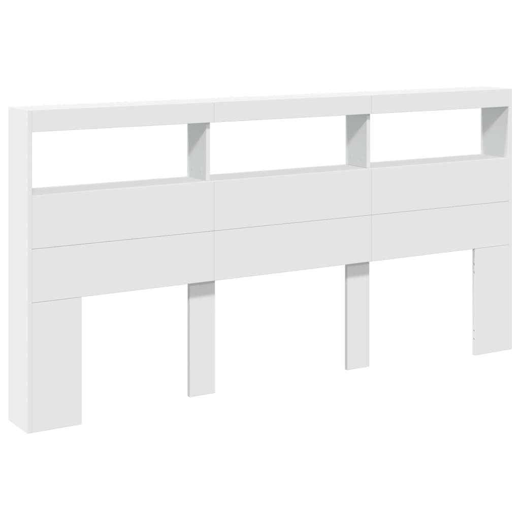 vidaXL Cabecero de cama con luz LED 200x17x102 cm