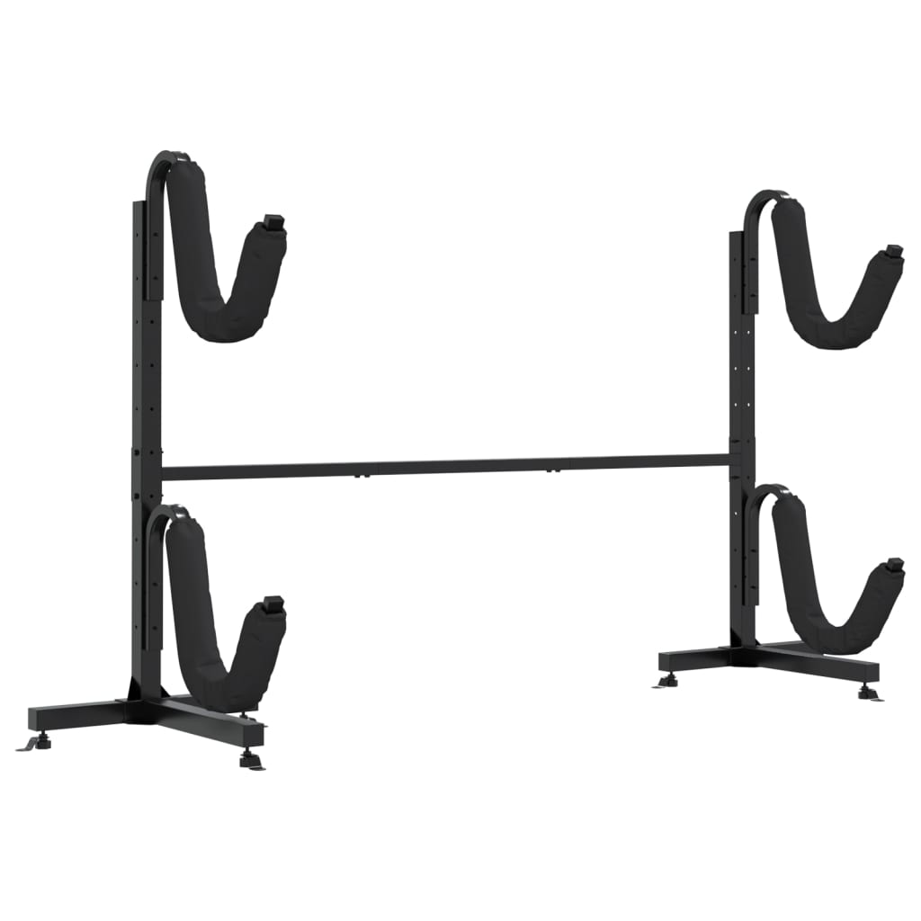 vidaXL Soporte para 2 kayaks acero 250x57x127,5 cm