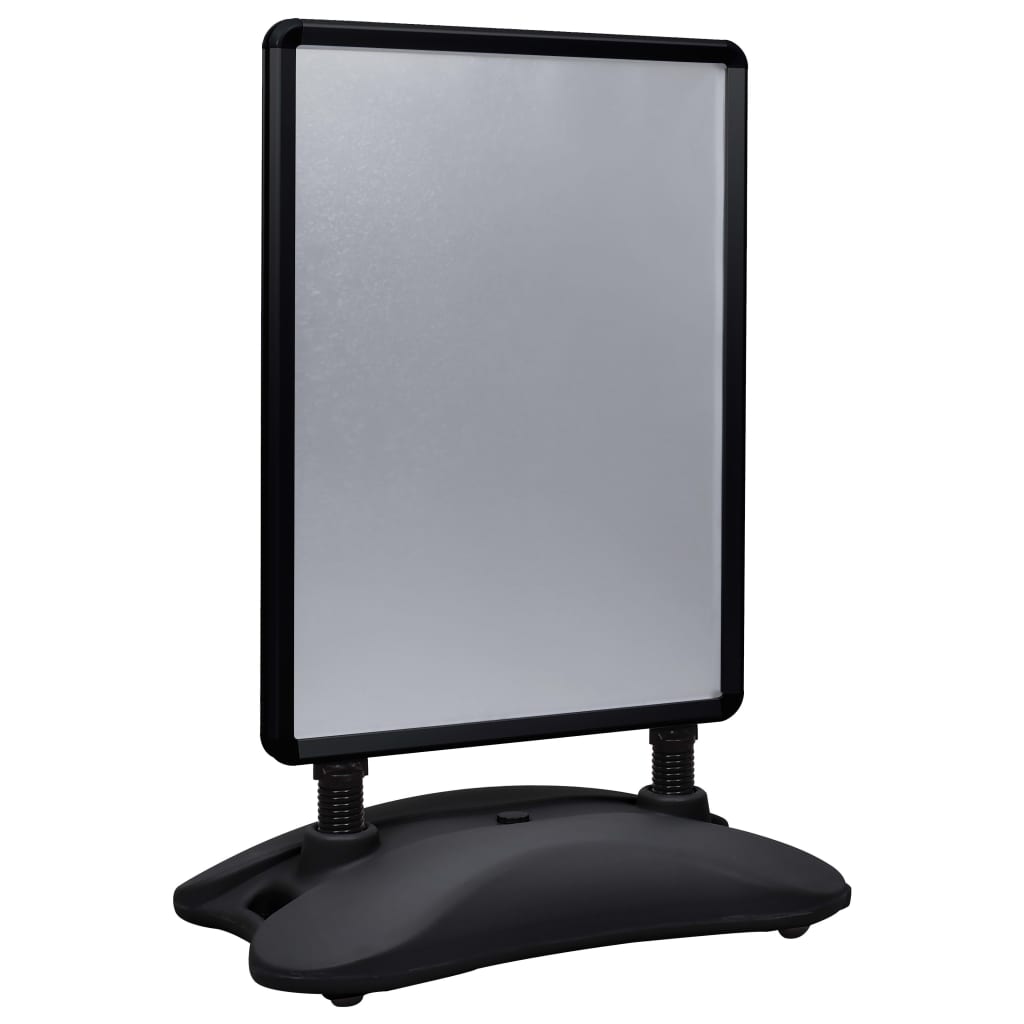 vidaXL Soporte para Carteles A1 Base de Agua Aleación de Aluminio Stand Color Negro,  Gris, y mas