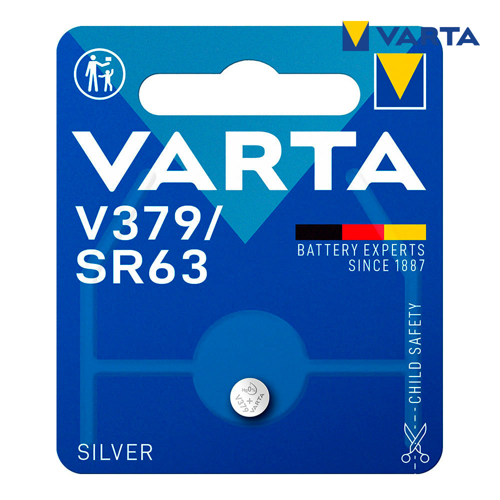 Micro pila boton varta silver sr63 - v379 1,55v (blister 1 unid) ø5,8x2,15mm