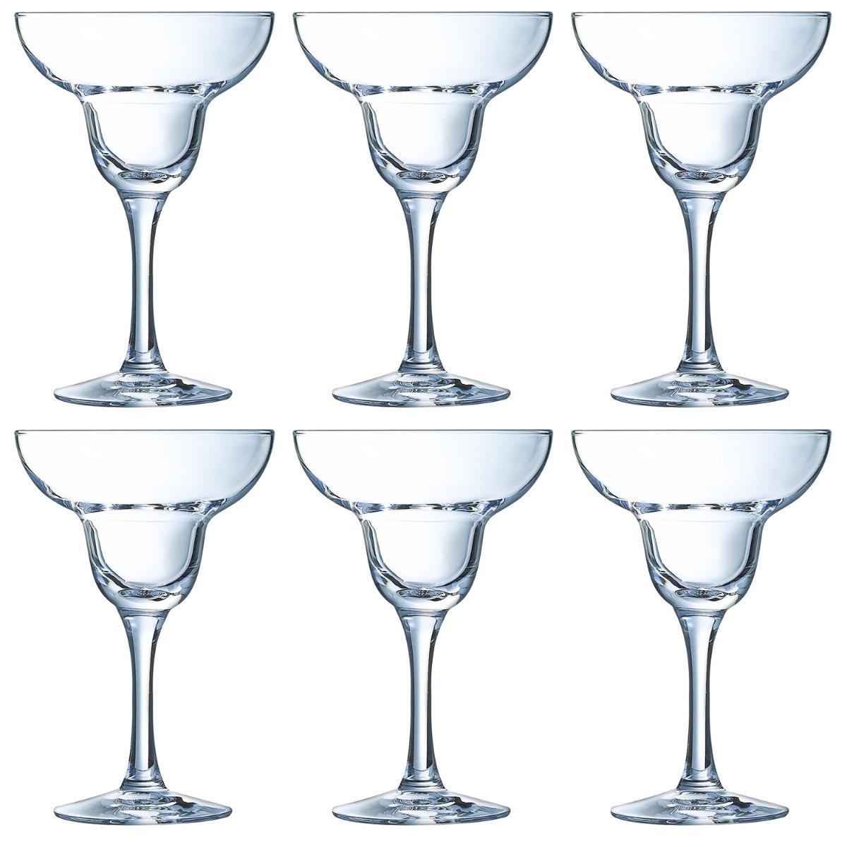 ARCOROC MARGARITA Caja 6 Copas Cocktail Vidrio 27CL Transparente Brillo Fabricado en Francia Reciclable