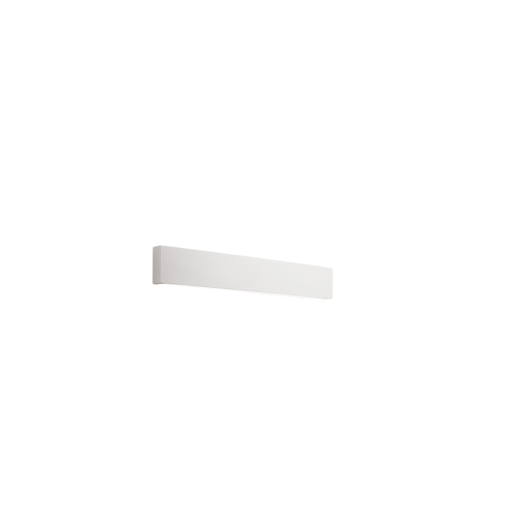 Aplique de pared LED de 18 W, pintable en yeso blanco mate, 3000 K, 1440 lm, difusor coloreable - Perenz - Blanco