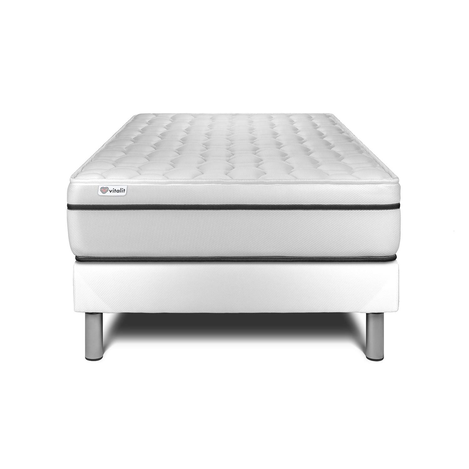 Conjunto VITAL SPA 90 x 190 cm somier Kit blanco