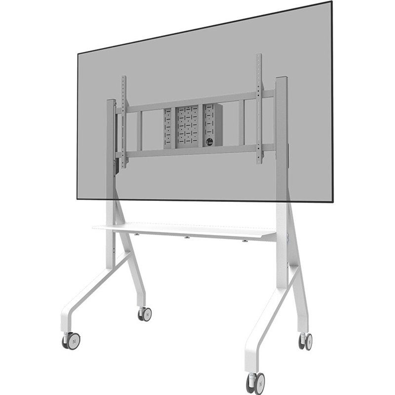 Neomounts FL50-575WH1 - Carrito para TV (65-110 pulgadas, máx. 125 kg), instalación rápida, TÜV, blanco