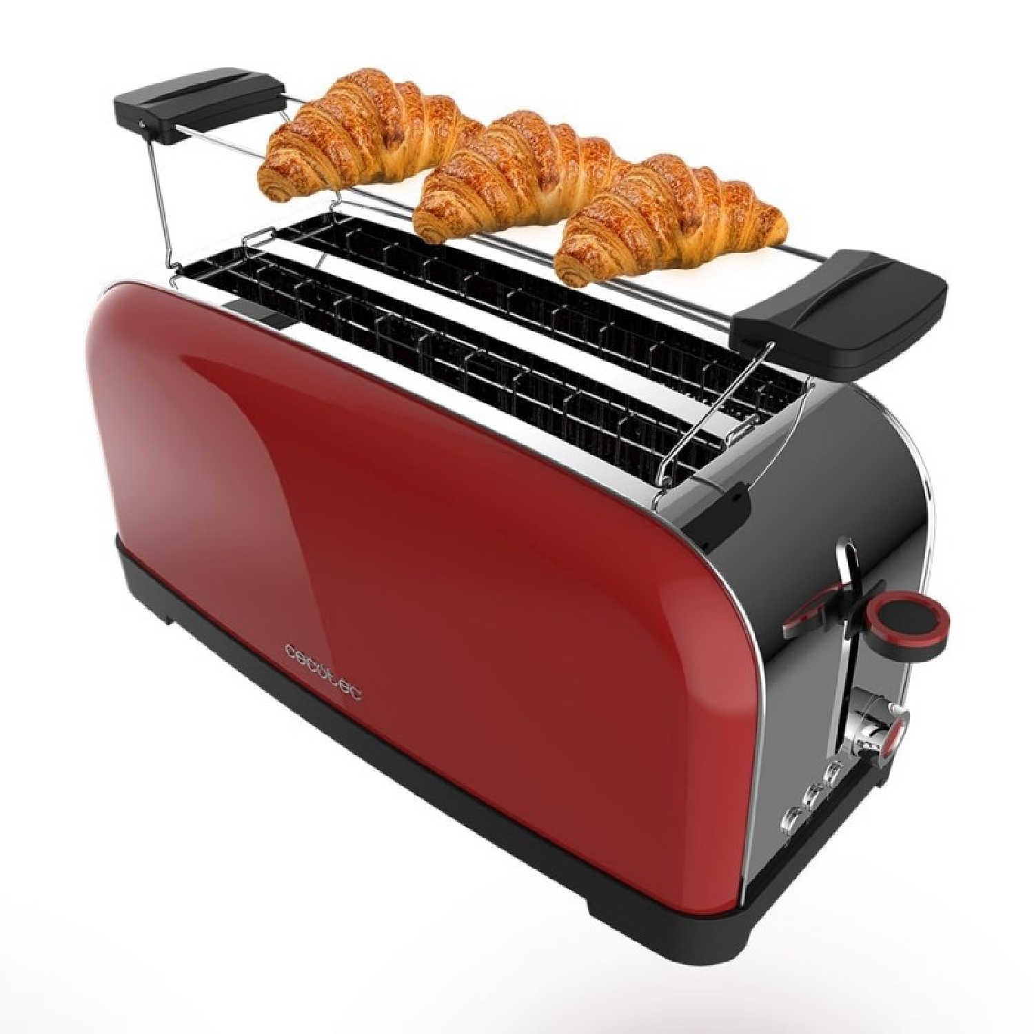 Cecotec Tostador vertical Tostador vertical Toastin' time 1500 Red