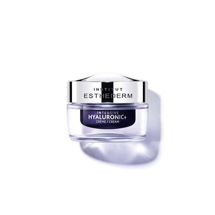 Institut Esthederm - Crema antiarrugas Intensive Hyaluronic+ con ácido hialurónico triple peso molecular y ácido poliglutámico para piel seca y deshidratada, 50 ml