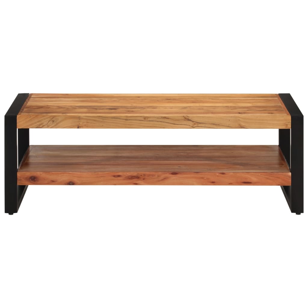 Vidaxl Mesa de Centro Madera Maciza Acacia 120x60x40 Cm