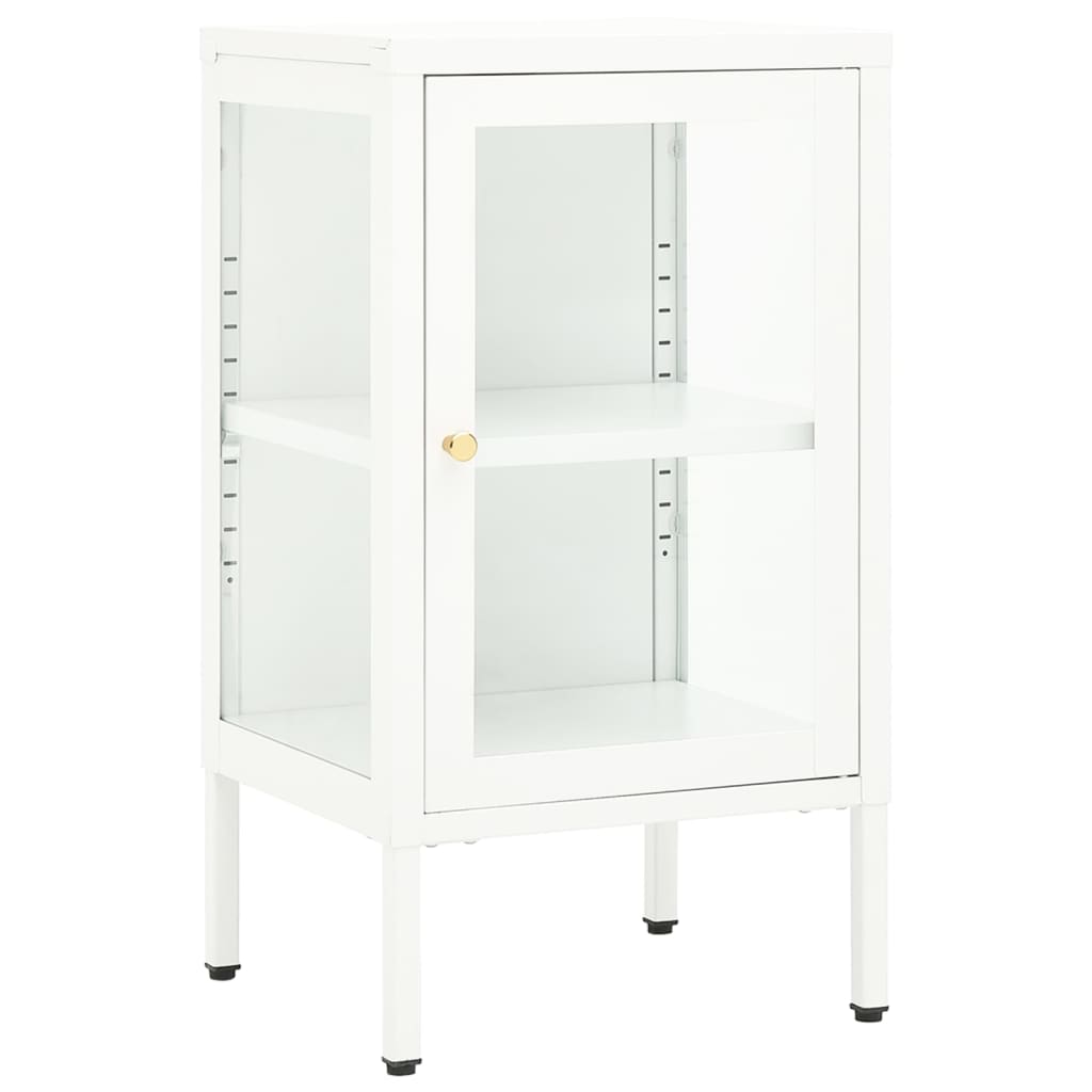 Aparador Vidaxl de Metal y Vidrio para Salón