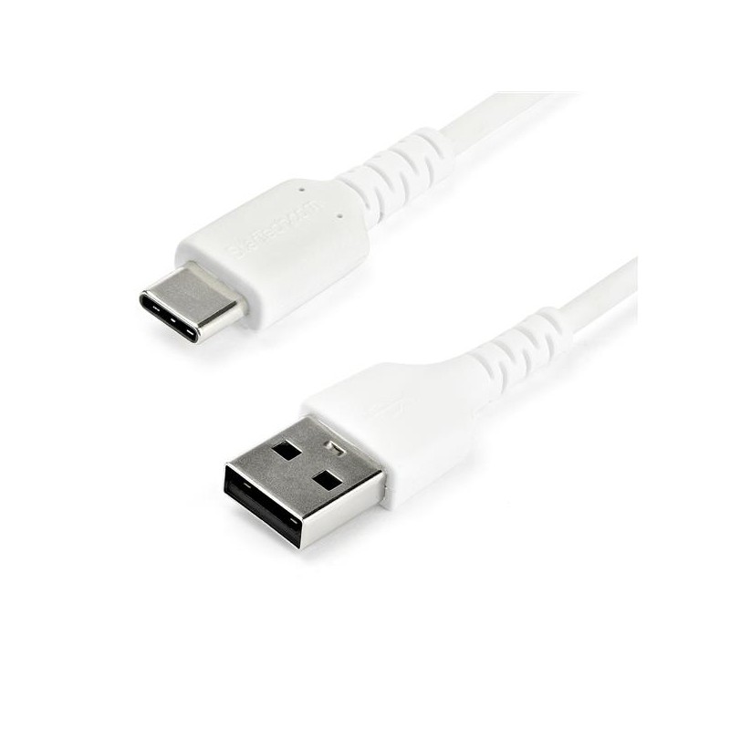 StarTech.com - Cable de Carga USB-A a USB-C de 1m - Cable de Carga Rápida y Sincronización USB 2.0 de Servicio Pesa - RUSB2AC1MW RUSB2AC1MW