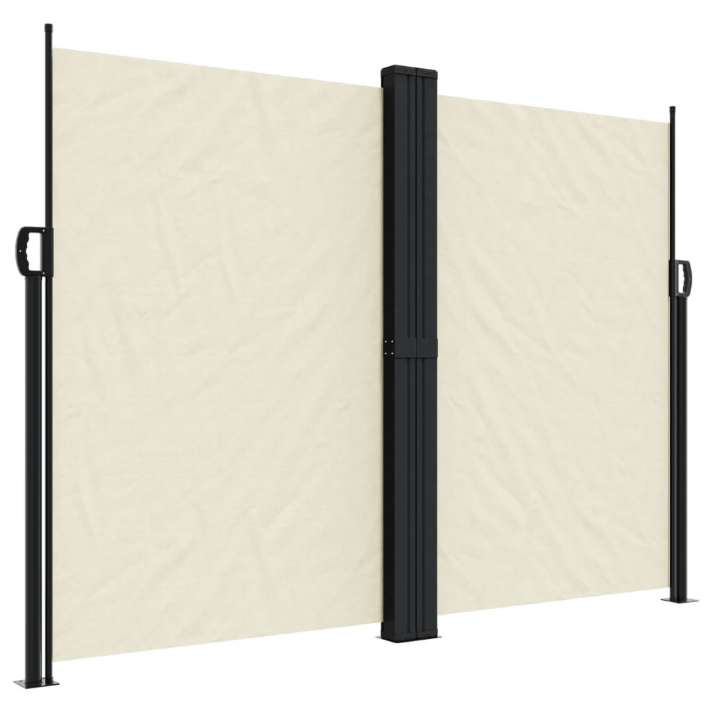 vidaXL Toldo lateral retráctil 180x1000 cm Color Negro, Crema, Azul