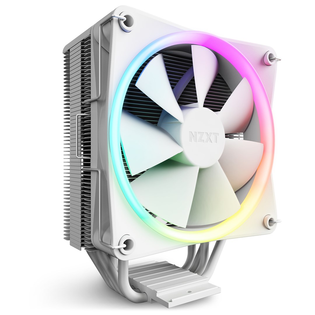 Nzxt t120 rgb procesador refrigerador de aire 12 cm blanco 1 pieza(s)