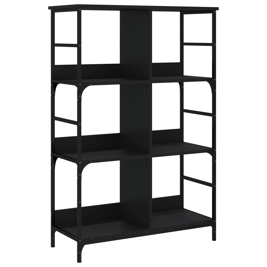 Vidaxl Estantería de Madera de Ingeniería 78,5x33x117,5 Cm Negro