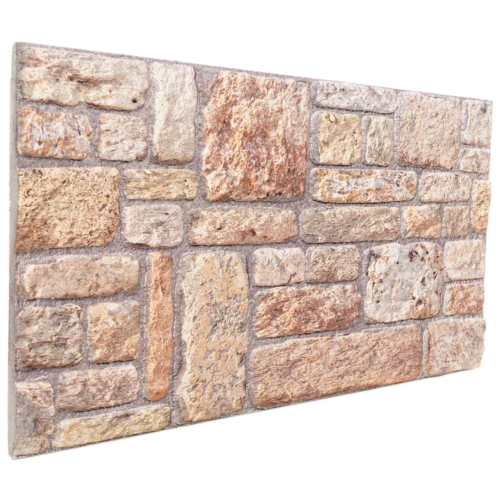vidaXL Paneles de pared 10 pcs 100 x 50 cm Espuma EPS Multicolor