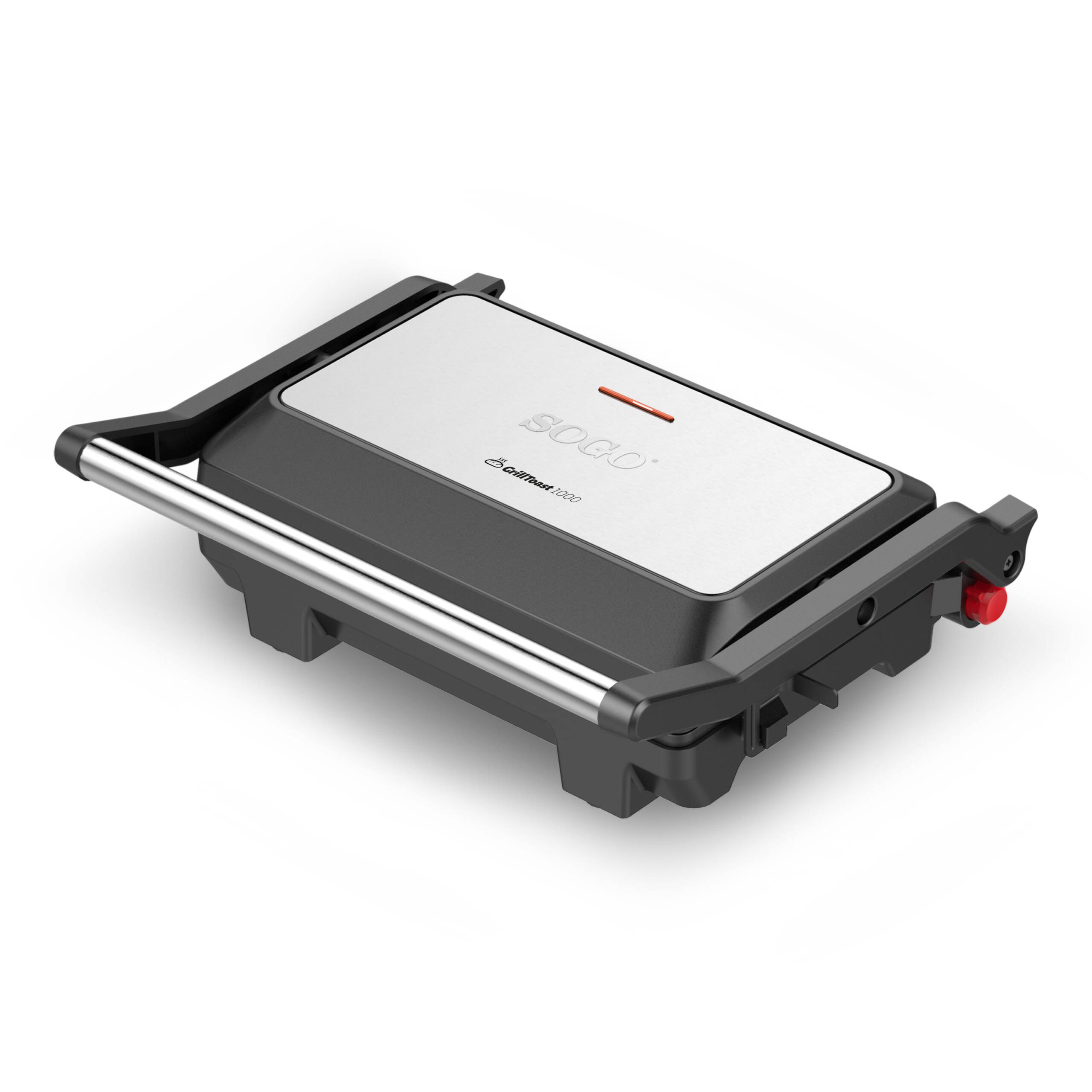PLANCHA GRILL & SANDWICHERA PANINI PRESS – 2 REBANADAS – PLACA GRILL-180º APERTURA -1000W
