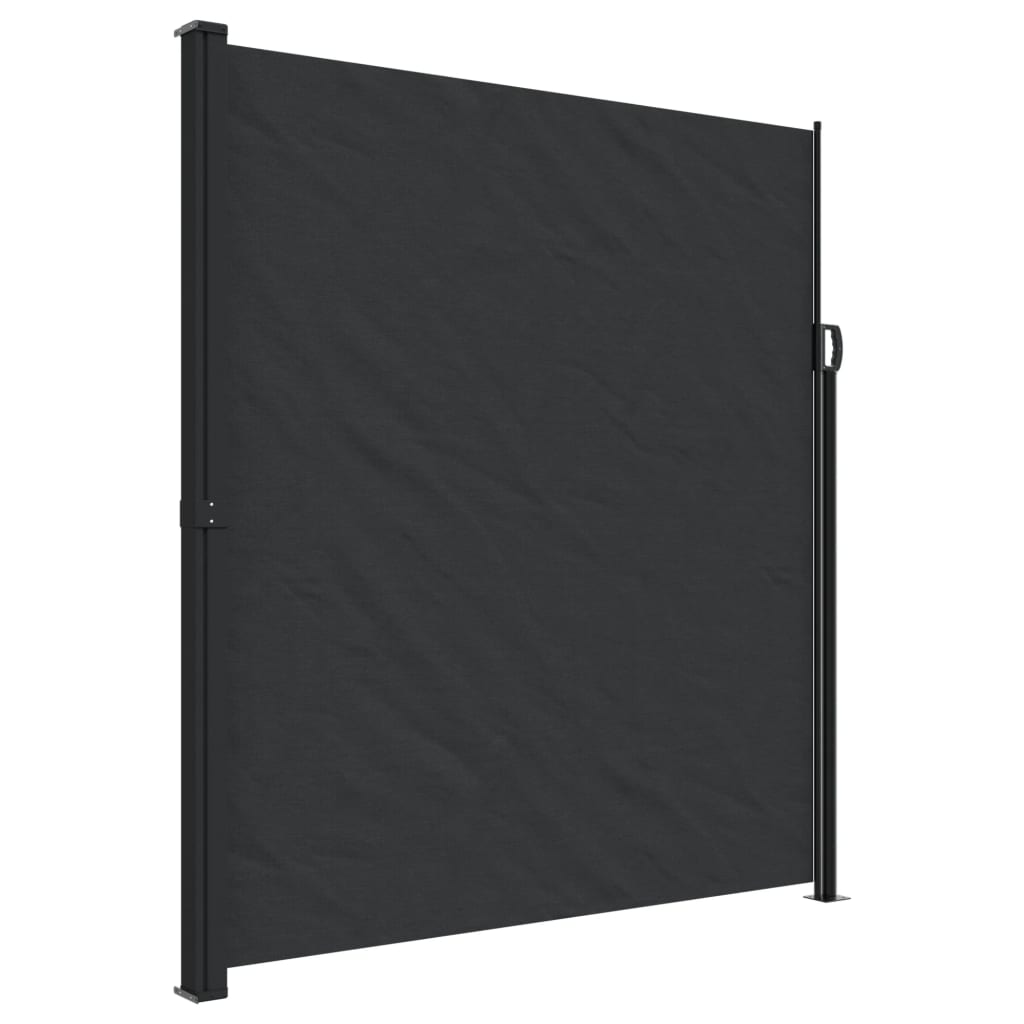vidaXL Toldo lateral retráctil 220x300 cm Color Negro, Crema, Azul