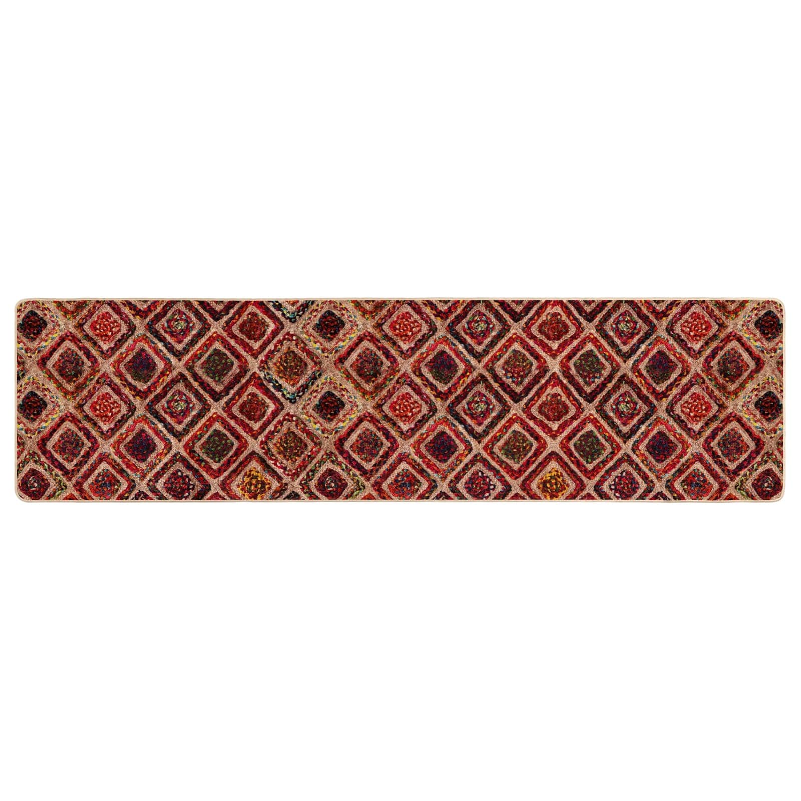 vidaXL Pasillo de alfombra MARSA Poliéster y PVC 100 x 300 cm Multicolor