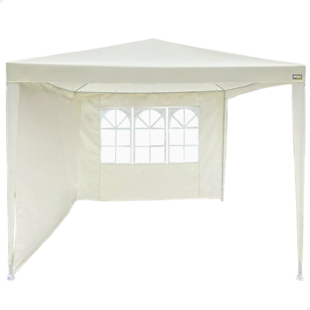 Cenador con 2 Laterales Y Ventana 2,7X2,7X2,55 Cm Color Beig (Color Baby 61049)