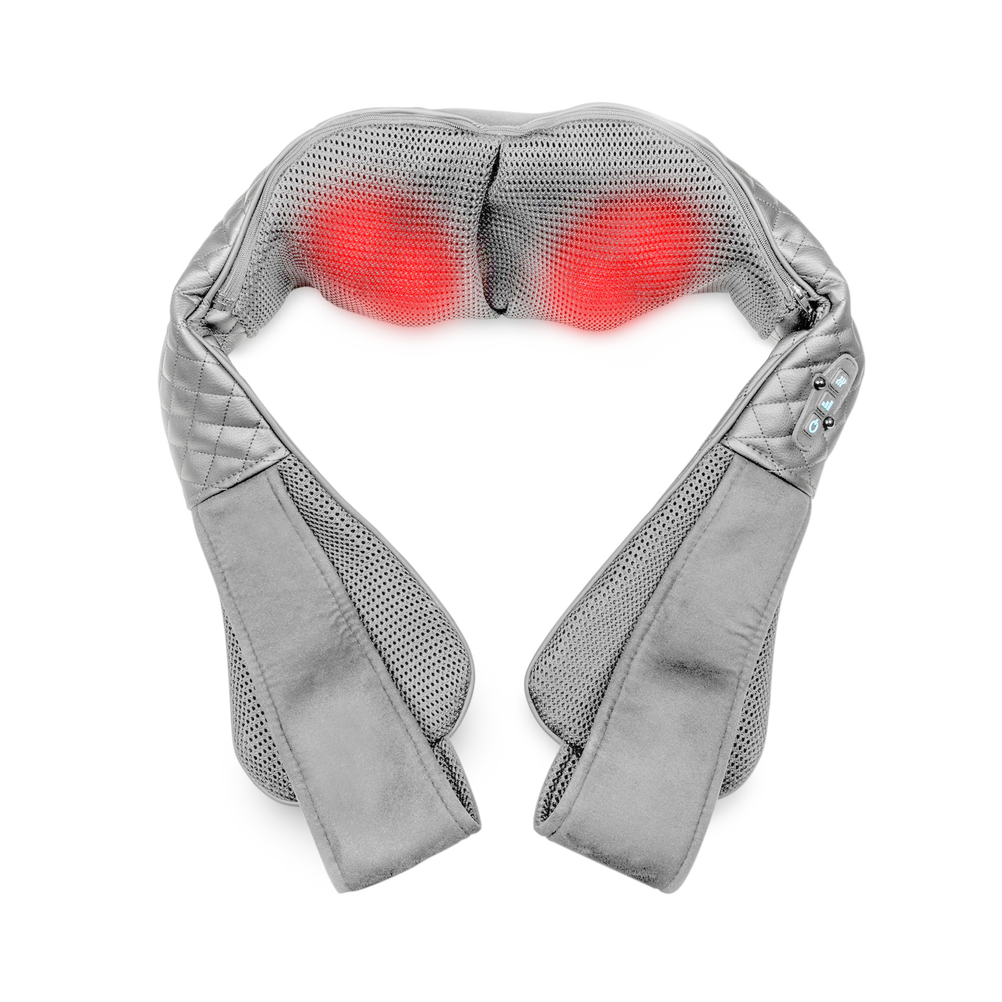 medisana NMG 850 | masajeador de cuello shiatsu confort con cabezales de gel, calor y 3 niveles de intensidad