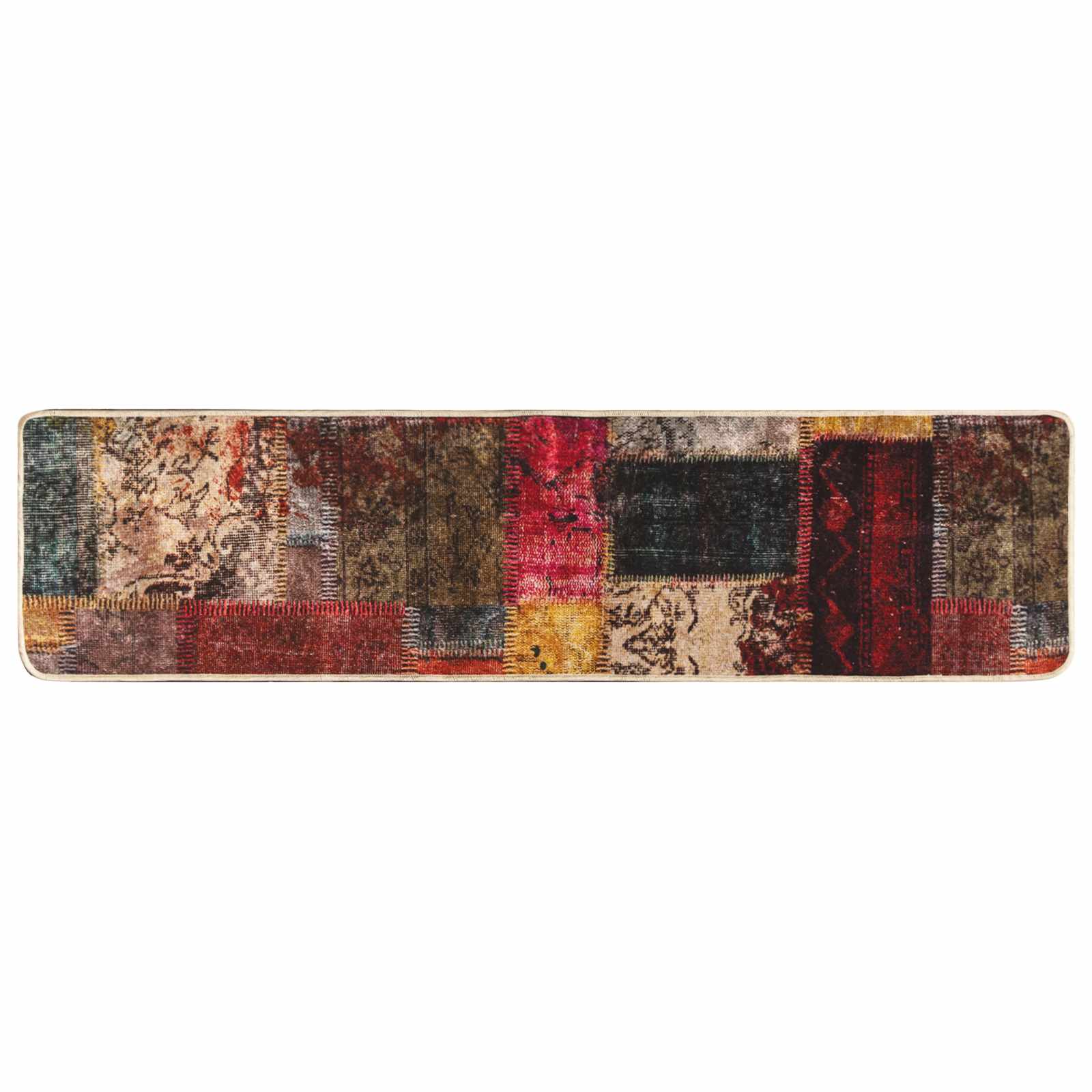 vidaXL Pasillo de alfombra MARSA Poliéster y PVC 80 x 400 cm Multicolor