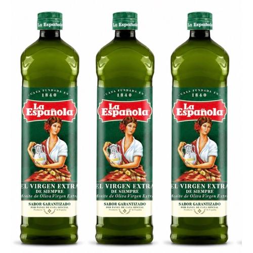 LA ESPAÑOLA Aceite de Oliva Virgen Extra 1L*3botellas