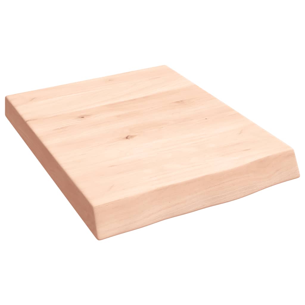 Vidaxl Estante de Pared Madera Maciza Roble Sin Tratar 40x50x(2-6) Cm Natural