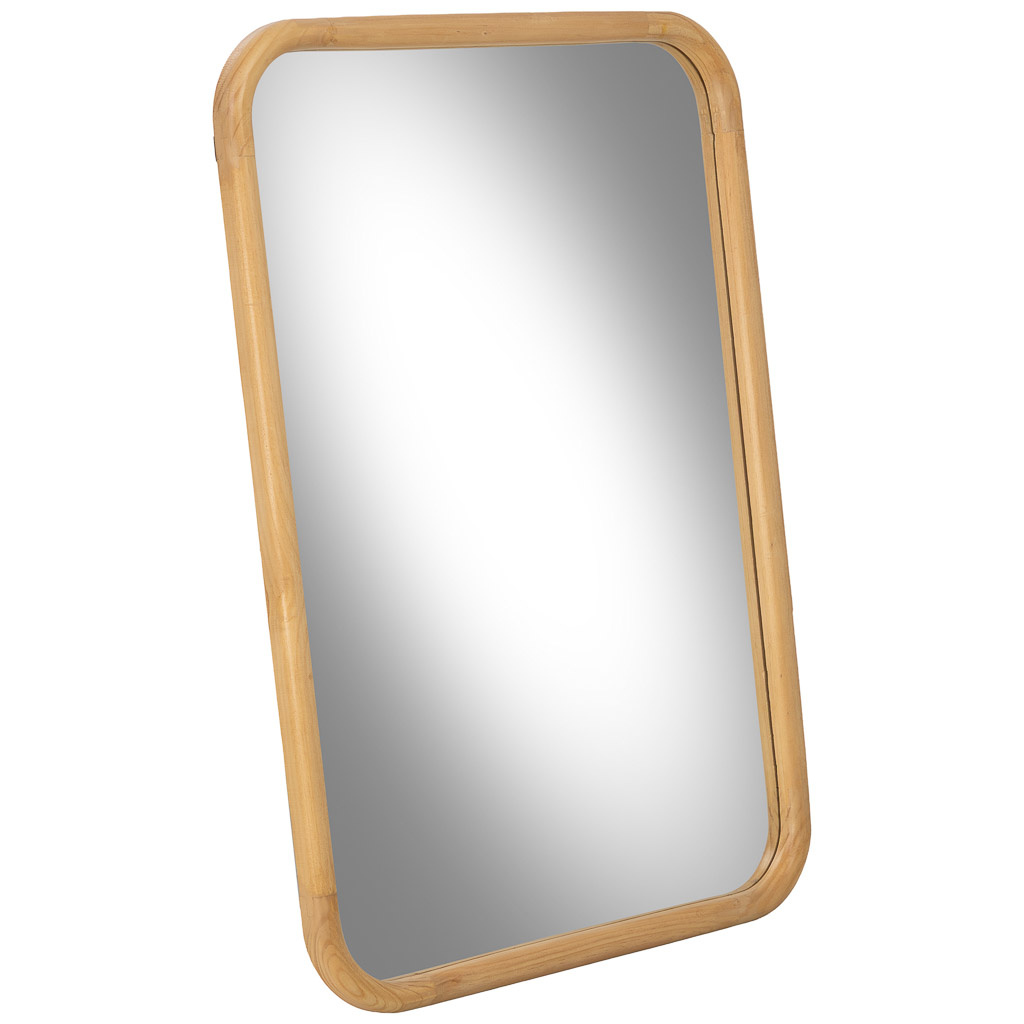 Wonderlust Deco - Espejo de madera marrón 70x2.5x100h cm Marrón 70x2.5x100h cm