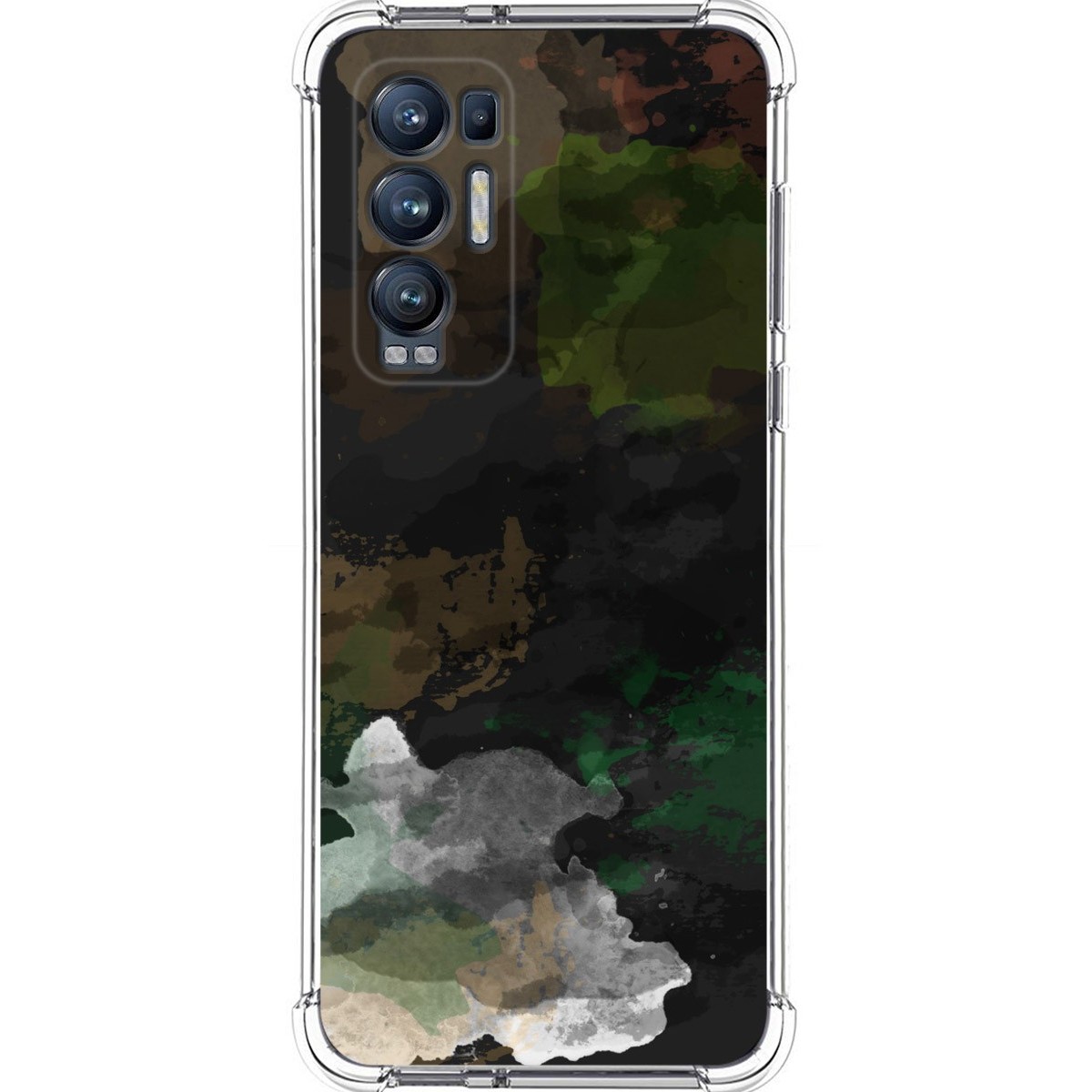 Funda Silicona Antigolpes para Oppo Find X3 Neo 5G diseño Acuarela 12 Dibujos