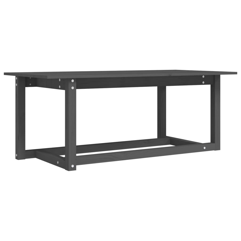 Vidaxl Mesa de Centro de Madera Maciza de Pino 110x55x45 Cm Natural