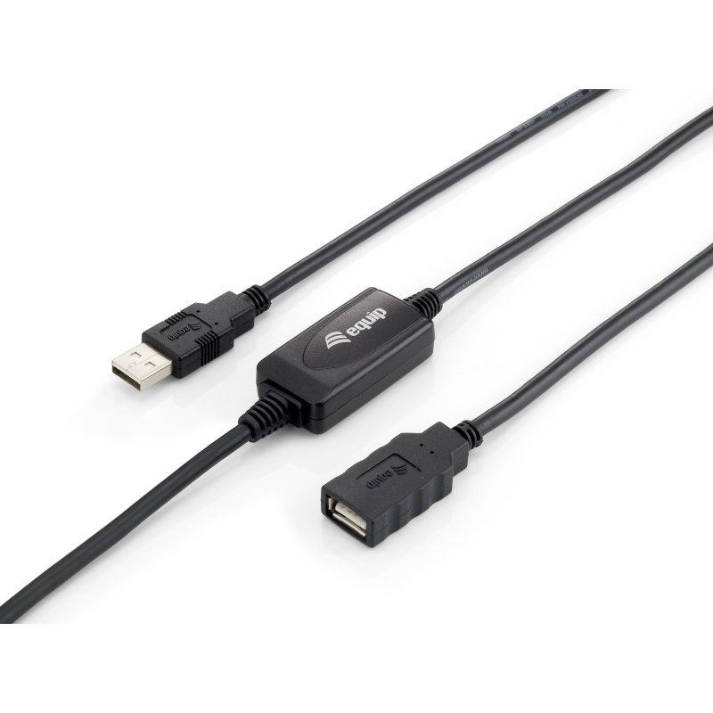 Equip usb 2.0 extension cable 10m black