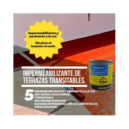 Lastois ip impermeabilizante Epoxi de dos Componentes para Terrazas y Balcones Transitables - Profesional, Alta Adherencia y Resistente