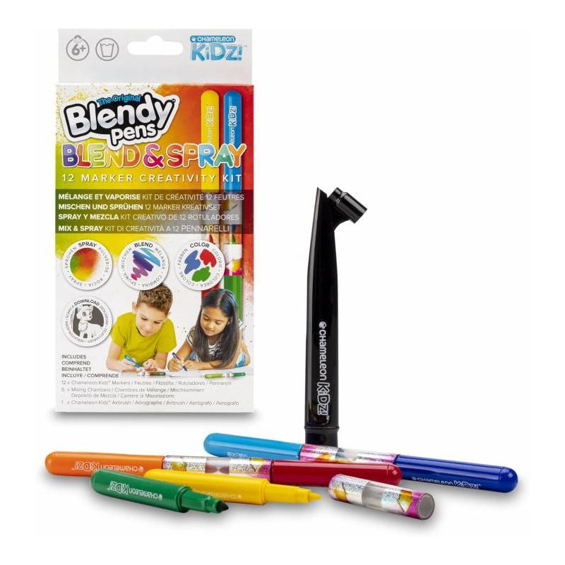 Kit de Aerógrafo y Rotuladores Blendy Pens de Famosa