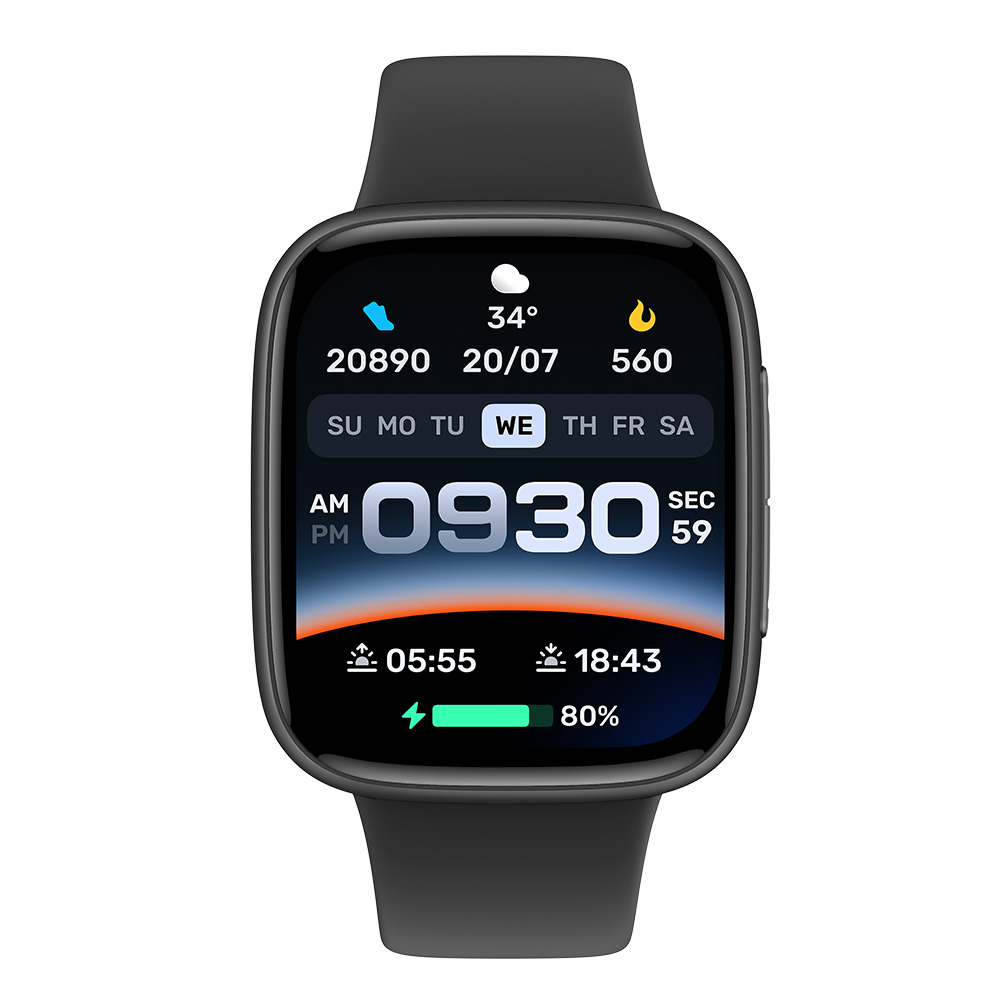 Reloj Inteligente 1.83" TFT-LCD IP68 | Llamadas Bluetooth, Asistente de Voz Alexa, 100 Modos Deportivos, Monitoreo de Ritmo Cardíaco, Presión, SpO₂, Sueño y Ciclo Femenino, Diales Personalizables, Recordatorios Inteligentes y Batería 300 mAh