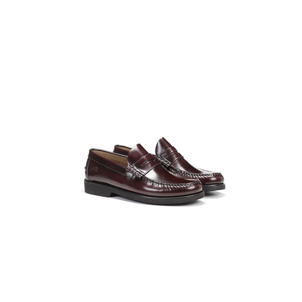 Fluchos F0047  Mocasines Planos Hombre Burdeos