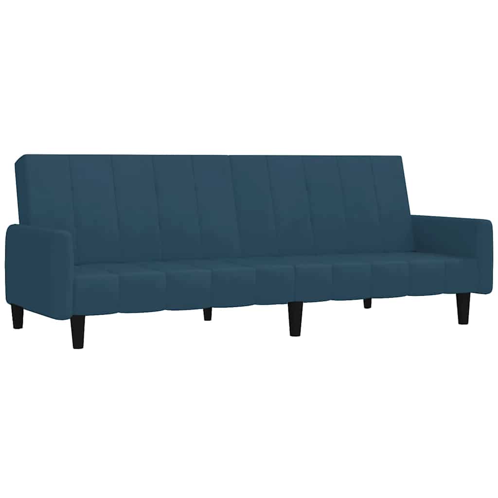 vidaXL Sofá cama de 2 plazas terciopelo azul