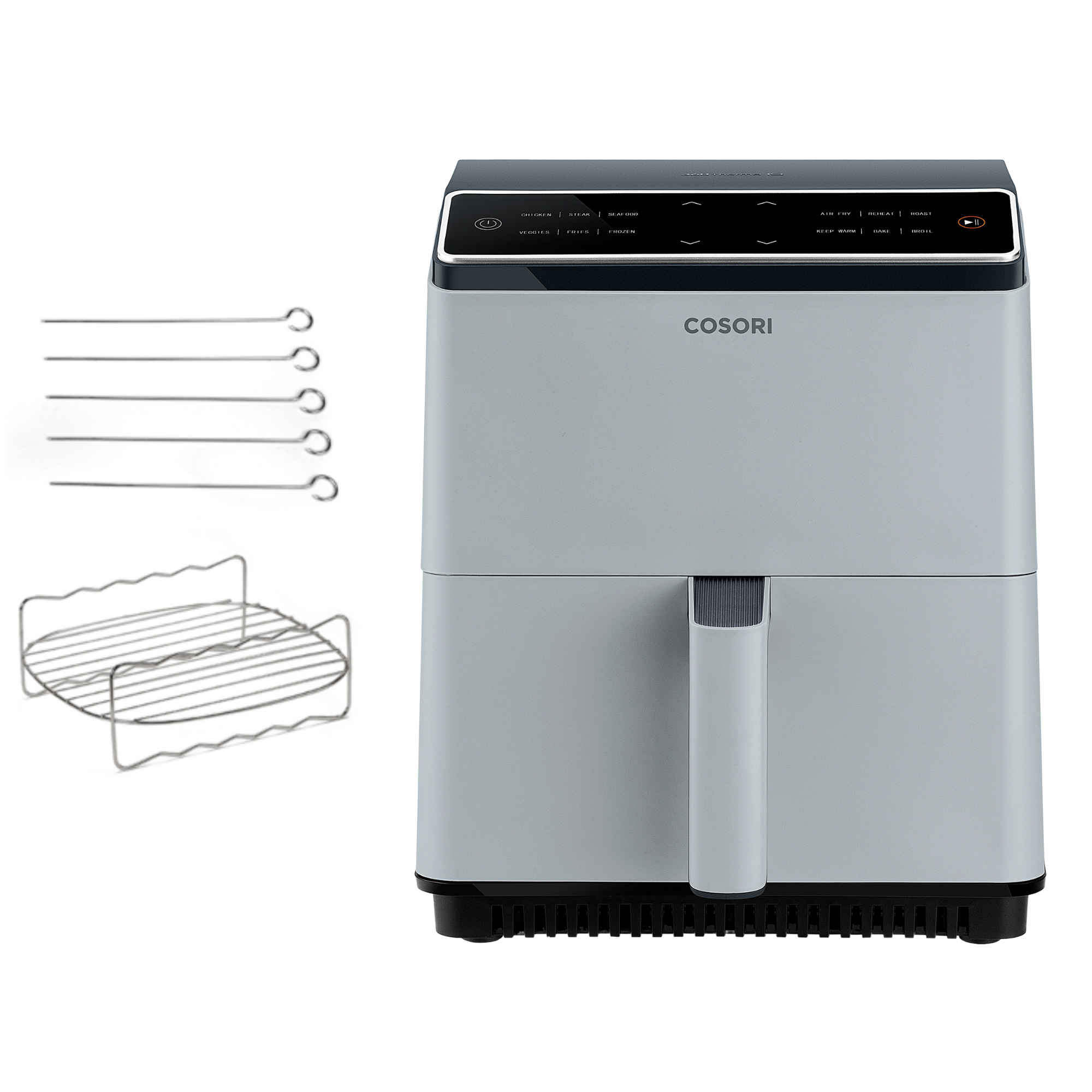 Freidora de aire Cosori Dual Blaze Chef Edition con capacidad de 6,4 L y una doble resistencia para un cocinado uniforme