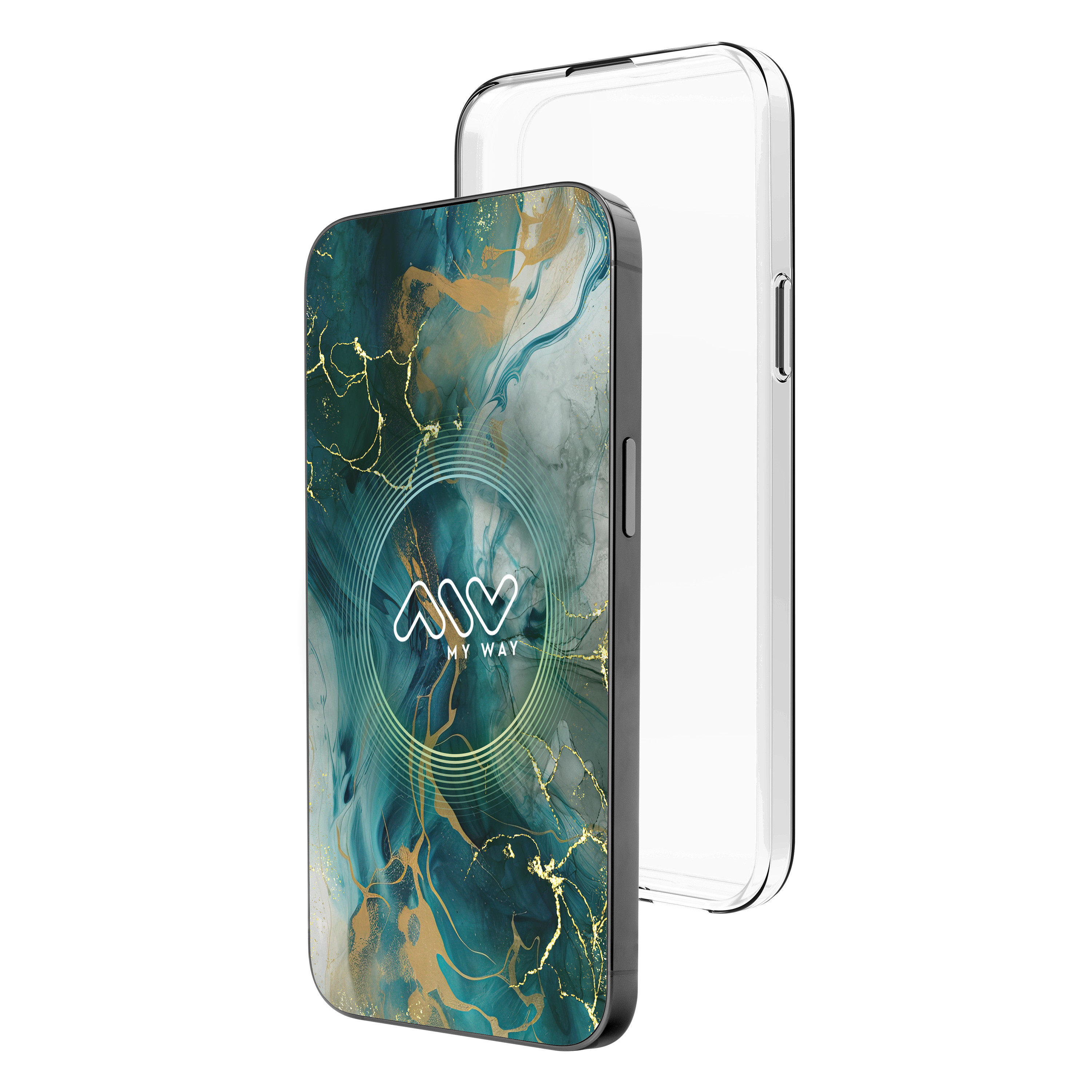 myway funda compatible con Apple iPhone 16 Pro Max transparente