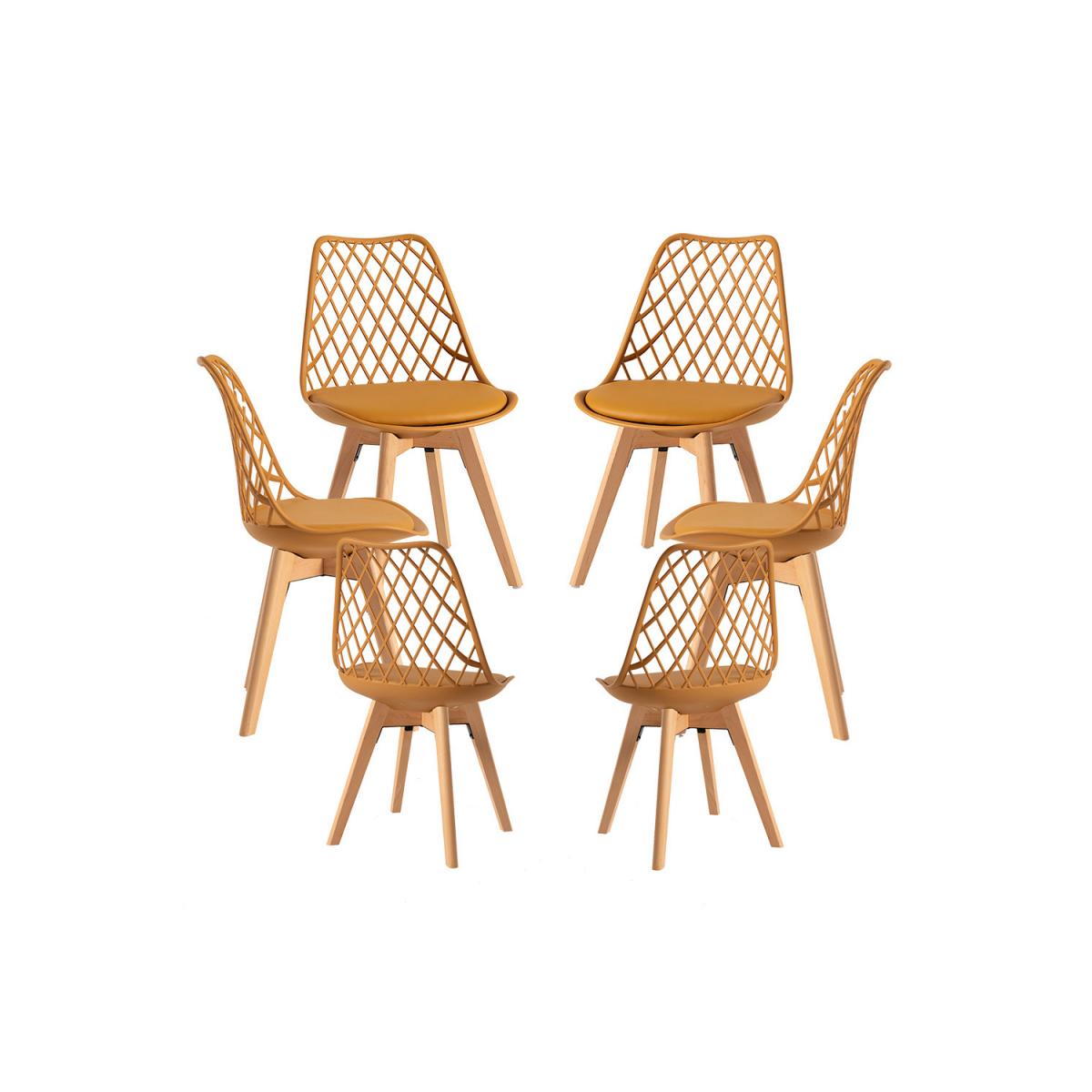 Regalos Miguel - Packs Sillas Comedor - Pack 6 Sillas Mima - Mostaza
