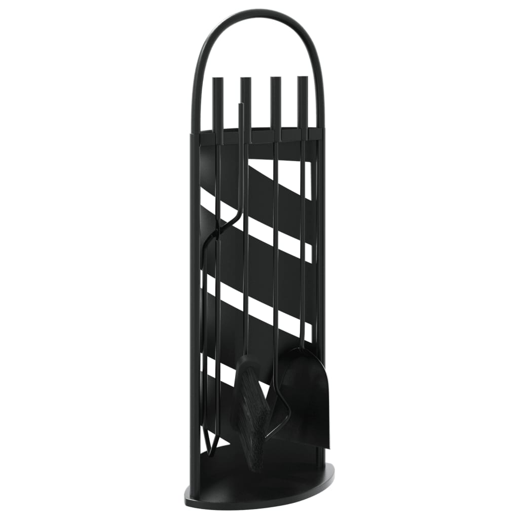 vidaXL Set de herramientas para chimenea 5 pzas acero 23x15x66 cm