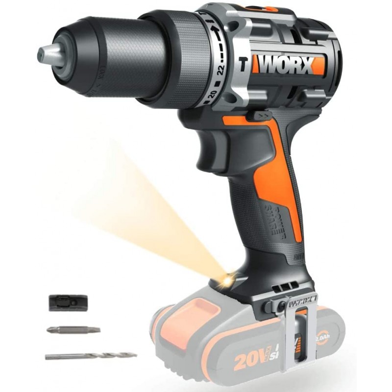 ATORNILLADOR PERCUTOR WORX WX352.9 (SIN BATERÍAS NI CARGADOR)