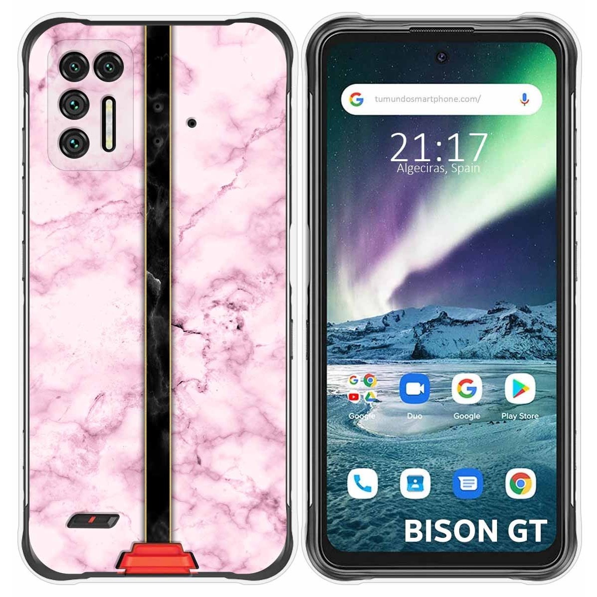 Funda Silicona para Umidigi Bison GT diseño Mármol 04 Dibujos