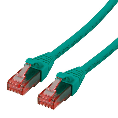 ROLINE Cable de conexión Cat.6 UTP, Nivel de componente, LSOH, Verde, 5 m