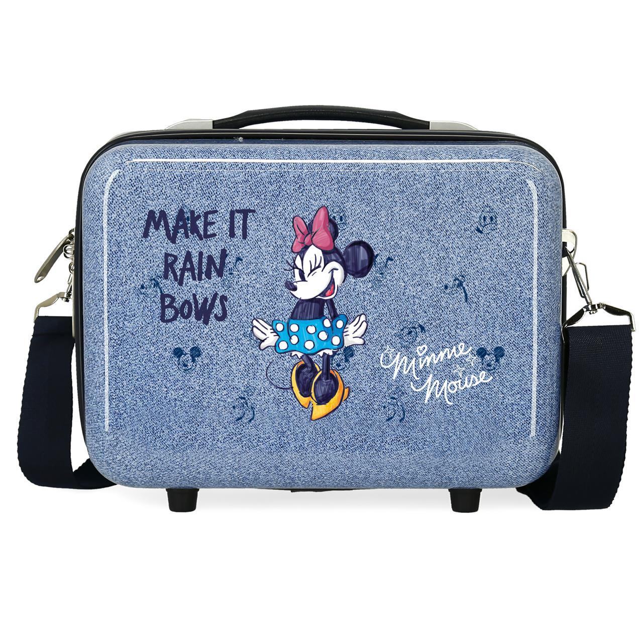 Disney Minnie Neceser De Viaje ABS Make It Rain Bows Azul