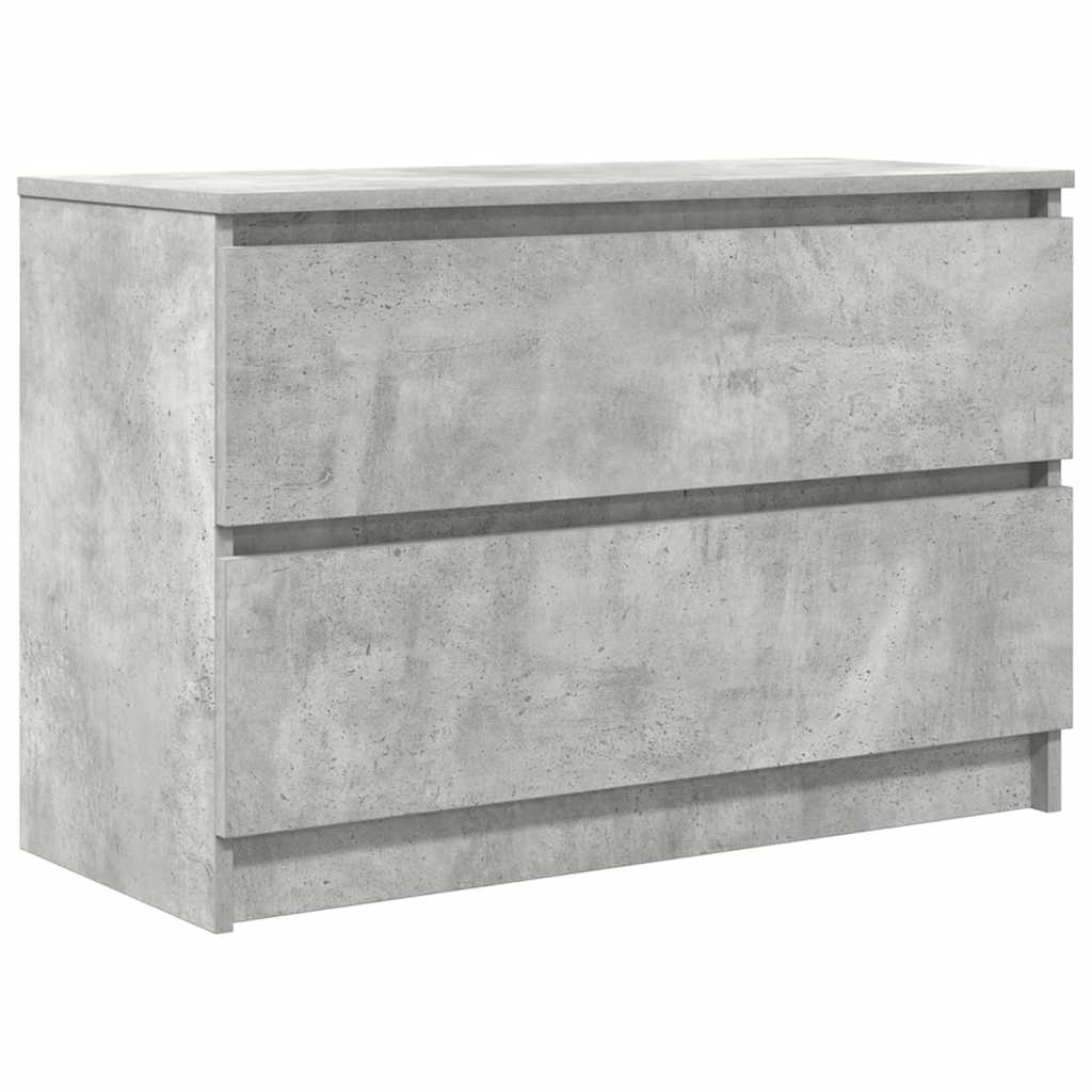 vidaXL Mueble de TV de madera de ingeniería gris hormigón 80x35x54 cm