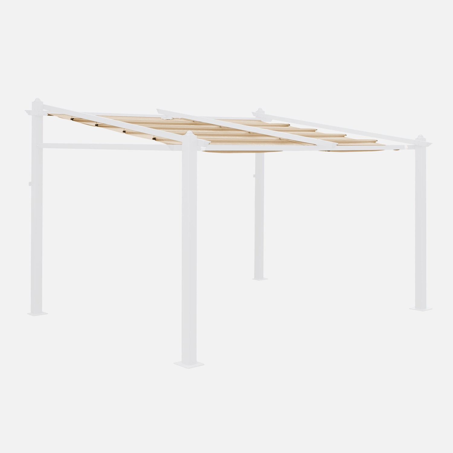 sweeek - Techo de repuesto para pérgola 3x4m , Cubierta de pérgola Murum , 355x260x353