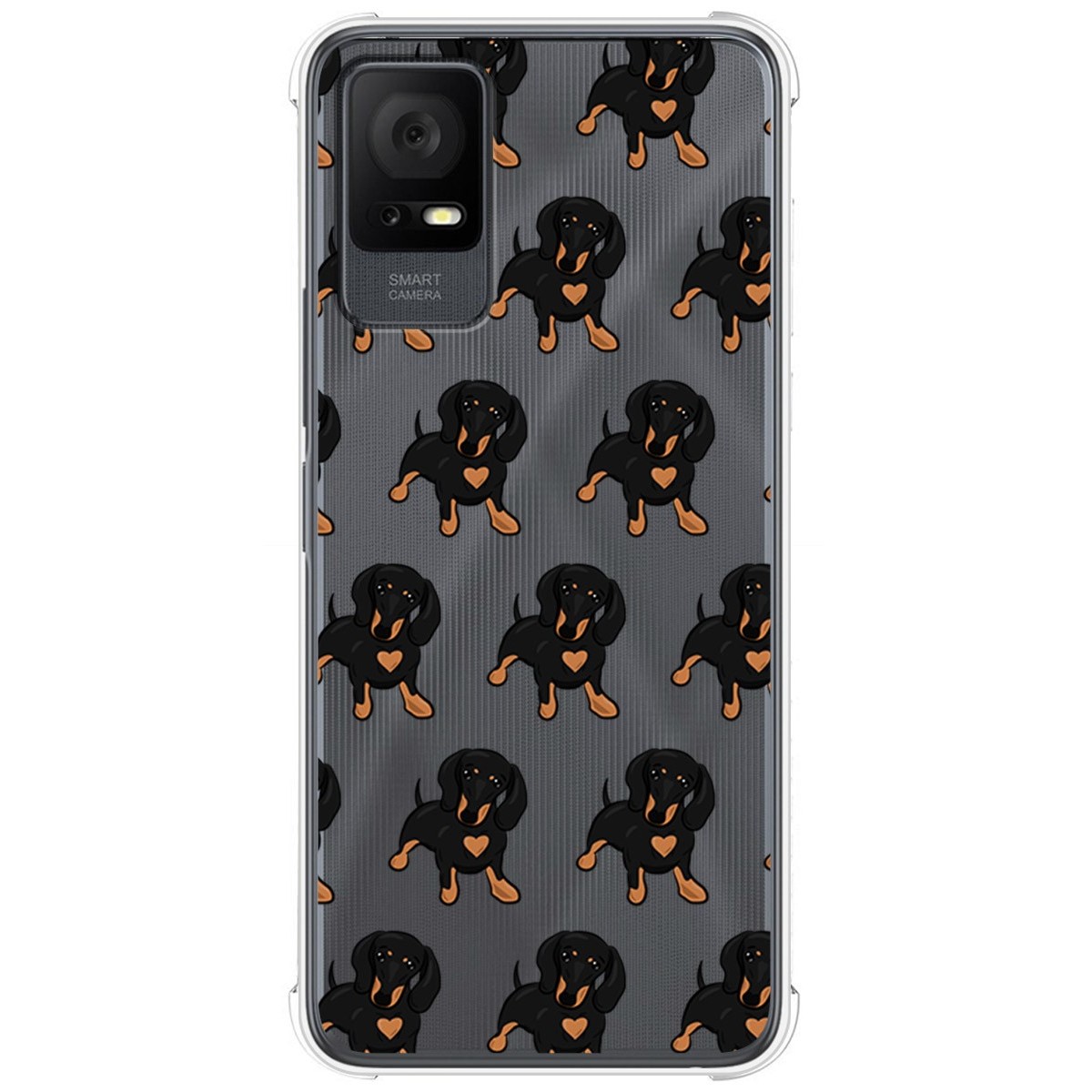 Funda Silicona Antigolpes para TCL 405 diseño Perros 10 Dibujos