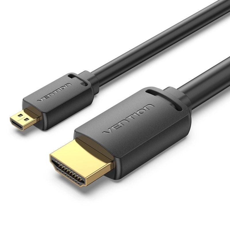 Vention Cable Micro HDMI 2.0 4K AGIBF/ HDMI Macho - Micro HDMI Macho/ 1m/ Negro